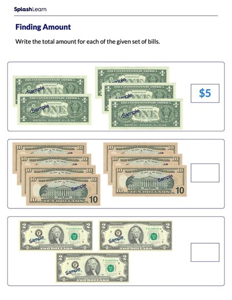 10 Identifying Dollar Bills Worksheets Coo Worksheets