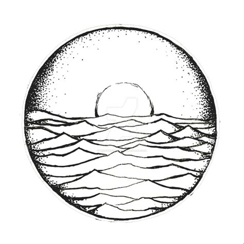 Ocean Sunset Drawing Free Download On Clipartmag
