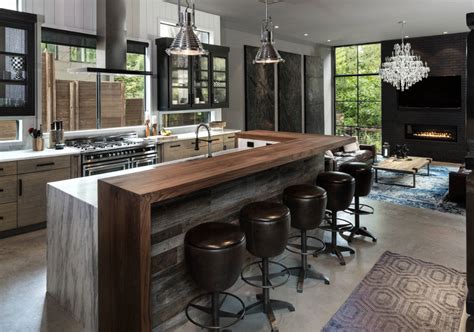 Complete the look with kitchen island decor, counter stools, pendants, table settings, and this breezy home with white and flax color scheme has beautifully contrasting rustic decor. 67 Desirable Kitchen Island Decor Ideas & Color Schemes ...