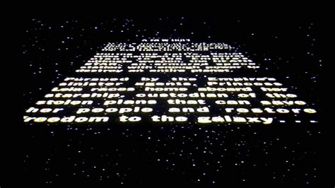 Star Wars Episode Iv A New Hope Opening Credits Vhs Youtube