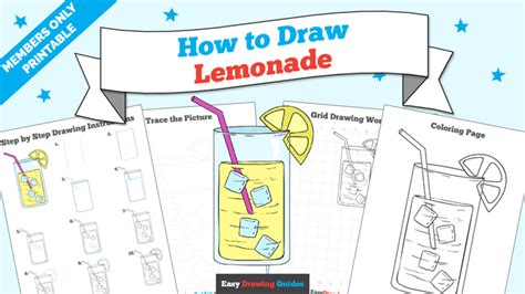 How To Draw Lemonade Really Easy Drawing Tutorial