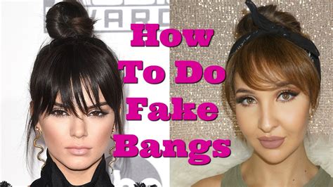 But what interests her fans is her fashion. Tutorial: Fake Bangs/A Fake Fringe Using Your Own Hair ...