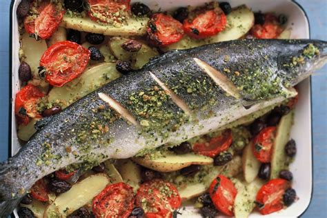 Mediterranean Fish With Olives And Tomatoes Recipes Au