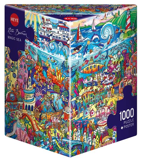 Heye Magic Sea Berman 1000 Piece Graphics And Cartoons Triangular Box