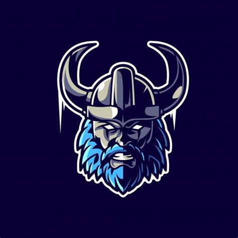 Mascot Logo Axe Logo Viking Logo Vikings