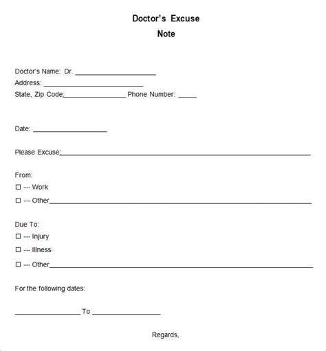 Doctor Excuse Templates In PDF MS Word Pages Google Docs