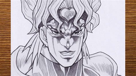 Anime Sketch How To Draw Dio Brando Step By Step Jojos Bizarre