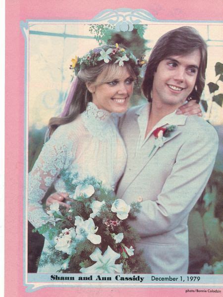 Shaun Cassidy Pinup Wedding With Ann Pennington December 1 1979 Celebrity Wedding Gowns