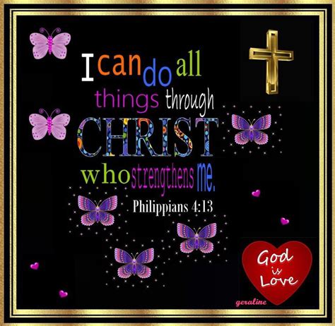 I Can Do All Things Through Christ Who Strengththens Me ~ Bible Quote