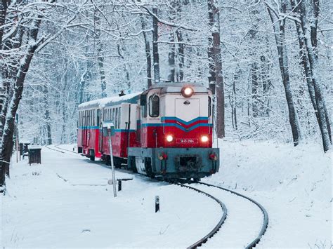 Download Wallpaper 1600x1200 Train Railway Snow Forest Standard 43