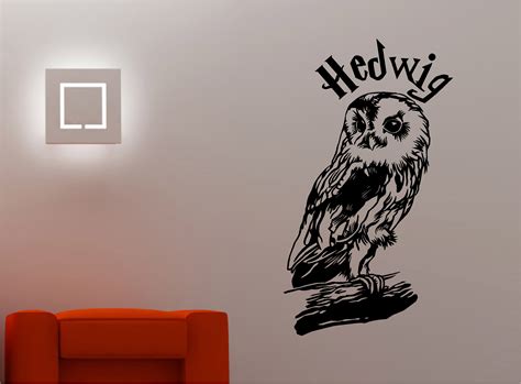 Harry Potter Owl Hedwig Wall Art Sticker Vinyl Quote Kids Film Bedroom