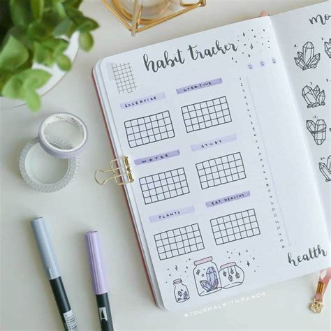 14 Creative Habit Tracker Bullet Journal Ideas To Inspire You
