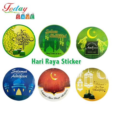 60 Pcs Hari Raya Aidilfitri Sticker T Label Sticker For Cookie Ts