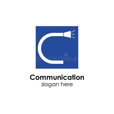 Communication Logo Template Design Vector Icon Illustration Stock