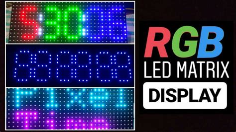 Rgb Led Matrix Display Using Esp8266 Morphing Clock Youtube