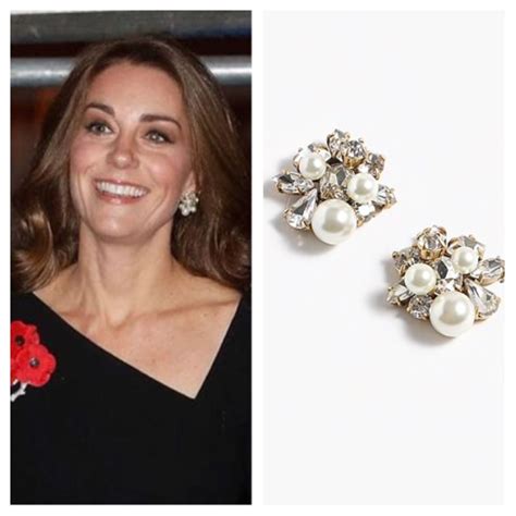 J Crew Pearl Cluster Earrings Duchess Kate Kate Middleton Catherine