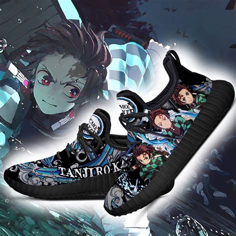 Tanjiro Reze Shoes Water Breathing Custom Demon Slayer Anime Sneakers