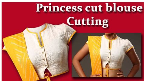 princess cut blouse cutting well explained easy method diy hindi