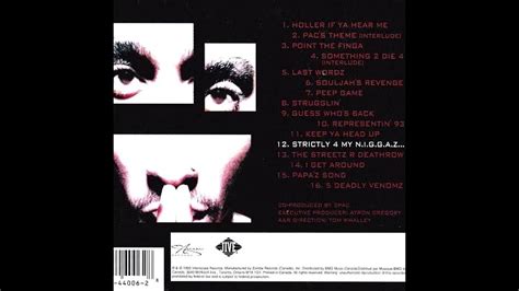 Strictly 4 My Niggaz Tupac Shakur Full Album 1993 Youtube