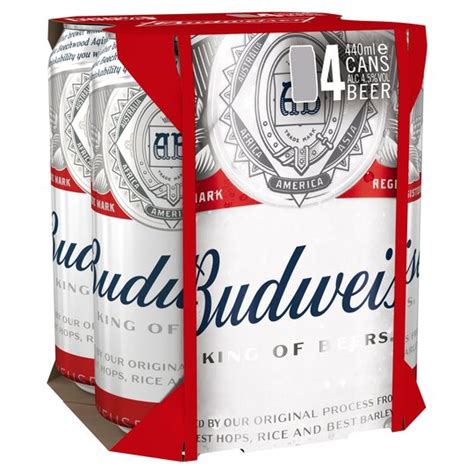 Budweiser 4 X 500ml Cans Carryout Letterkenny
