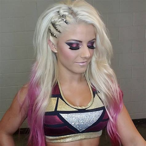 WWE Superstar Alexa Bliss Wearing Serpentine Beauty S Bold Lip Glaze In Fussy Princess Alexa