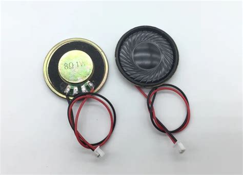 2pcs 8r1w 8 ohm 1 watt mobile dvd speaker with xh 2 5 4connectors 28 30 36 40mm diameter with