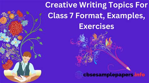 Creative Writing Topics For Class 7 Format Examples Exercises Cbse