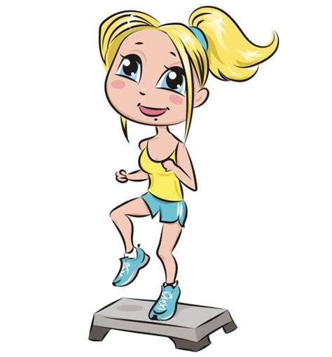 Royalty Free Step Aerobics Clip Art Vector Images And Illustrations Istock