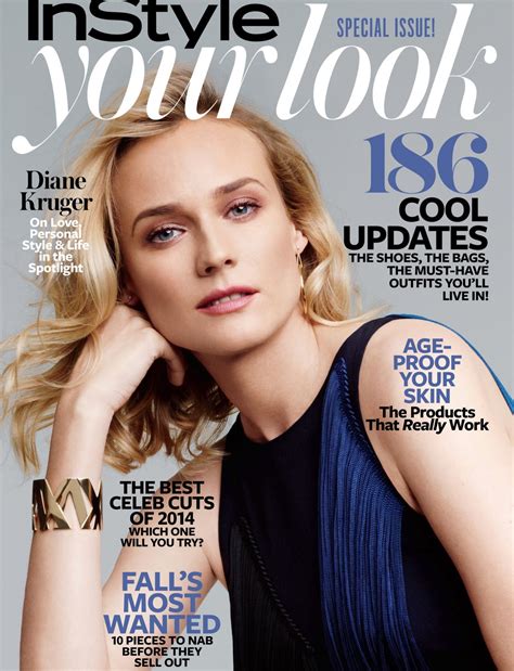 Diane Kruger Instyle Magazine Your Look Special August 2014 Cover