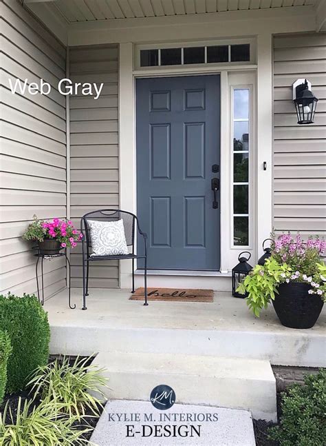 Painted Front Door Colour Ideas Sherwin Williams Web Gray Kylie M Interiors Edesign Online