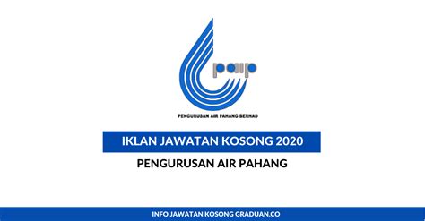 Pejabat setiausaha kerajaan pahang (versi 2.2: Permohonan Jawatan Kosong Pengurusan Air Pahang • Portal ...