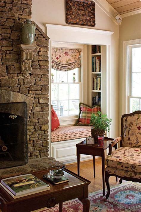 28 Extremely Cozy Fireplace Reading Nooks For Curling Up In Cottage Fireplace Cottage