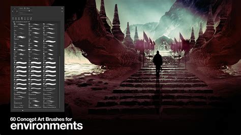 Artstation 60 Brushes For Concept Art Environments Brushes