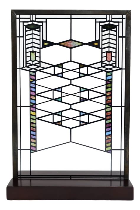 The Frank Lloyd Wright Robie Stained Glass Suncatcher Is Adapted From One Of The Distinctive Art
