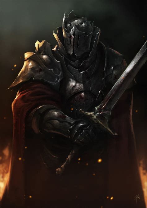 Dark Medieval Knight Concept Art