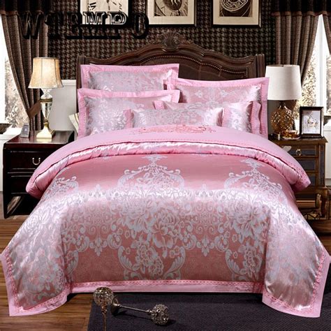 Cheap Luxury Embroidery Jacquard Bedding Sets Bed Sheet Queen King Size Duvet Cover Sets Joom