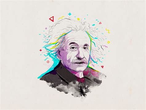 Albert Einstein Character Illustration Graphic Illustration