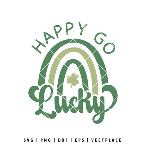 Happy Go Lucky Svg Rainbow Svg Vectplace