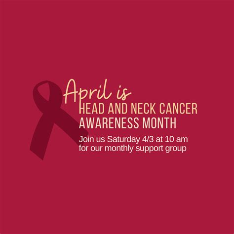 April Is Head And Neck Cancer Awareness Month