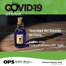 El dióxido de cloro tiene propiedades antibacterianas y antivirales. Webinar: Toxicidad del Dióxido de Cloro (COVID-19)