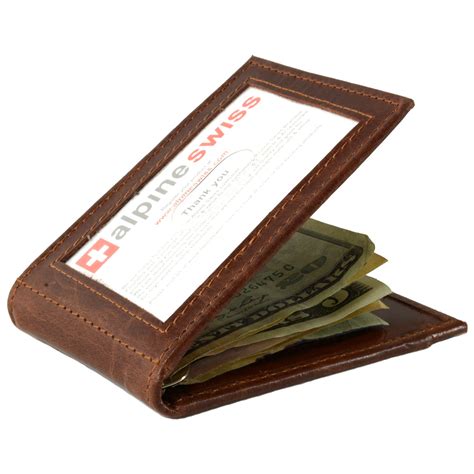 Money clip wallets help carry your cash and a few cards. Alpine Swiss Mens Bifold Money Clip Spring Loaded Leather ID Front Pocket Wallet | eBay