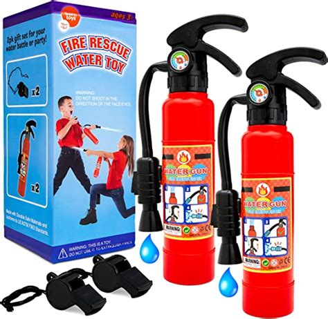 Born Toys Toy Fire Extinguisher W Whistles 2 Pack For