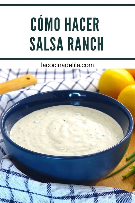 Salsa Ranch ️ Salsa Para Patatas Recetas De Cocina Fáciles Recetas