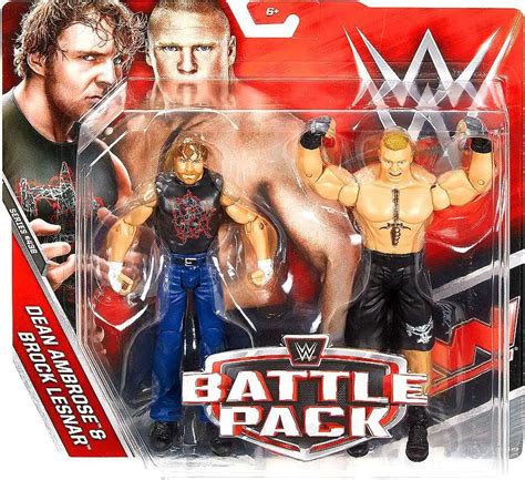 Wwe Wrestling Battle Pack Series 435 Dean Ambrose Brock Lesnar 6