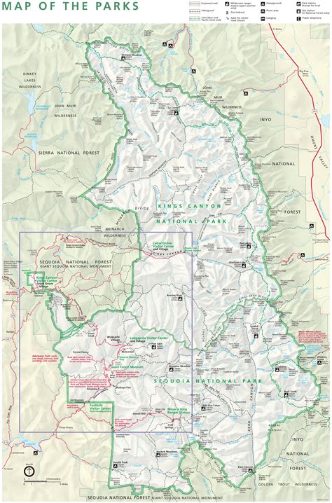 Filenps Sequoia Kings Canyon Park Map Wikimedia Commons