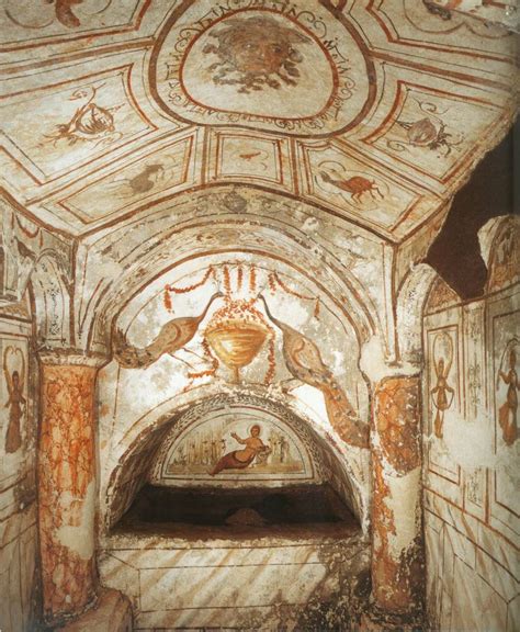 Murals In The Catacomb Of Via Latina Rome 4th Century