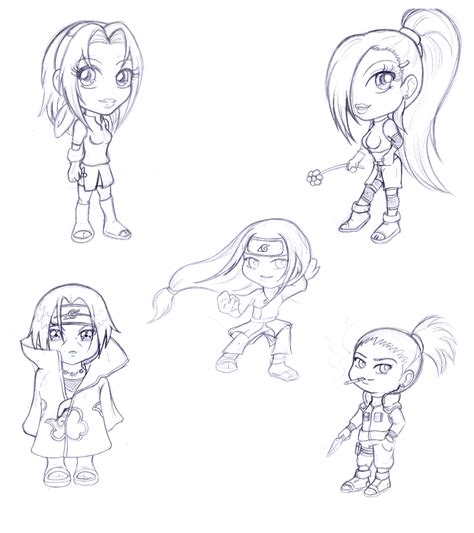 Naruto Chars Chibi Practice By Pink Gizzy On Deviantart