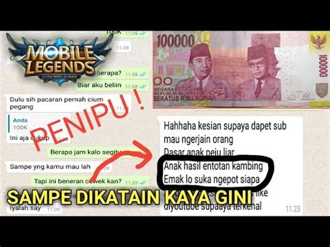 Cinta bisa bedakan mana suara motor, mana suara mobil. NGERJAIN PENIPU DI MOBILE LEGEND - SAMPE DI KATA KATAIN ...