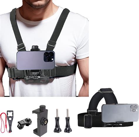 Amazon Com Hyczaae Phone Chest Mount Harness Head Strap For All Iphones Stable Secure