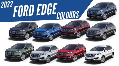 2022 Ford Edge All Color Options Images Autobics Youtube